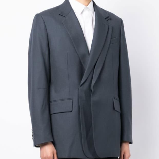 송지오옴므 더블 레이어드 블레이저 자켓 팝니다 우영미 솔리드옴므 타임옴므