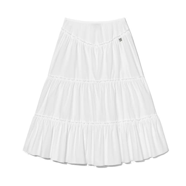 글로니 로데오 러플 스커트 화이트 M