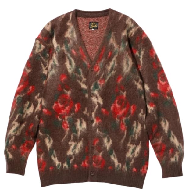 [S] 니들스 모헤어 가디건 로즈