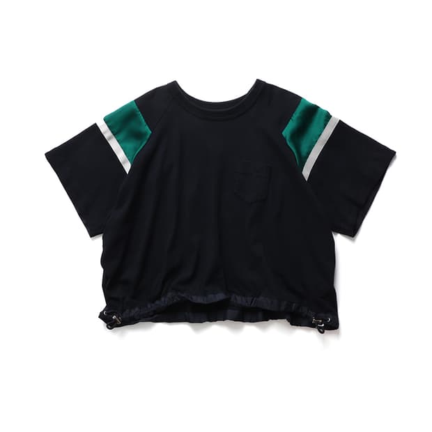 sacai String Hem Mix Panel T-shirt