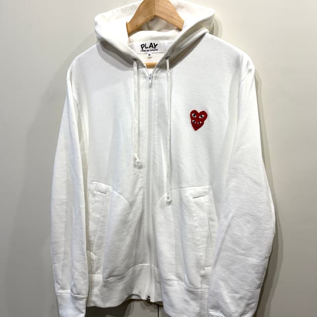 꼼데가르송 더블 와펜 후드집업