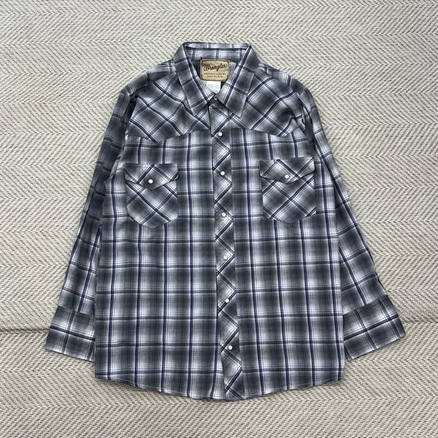랭글러 웨스턴 체크셔츠 r2272