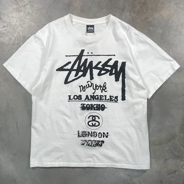 스투시 월드투어 반팔 티셔츠