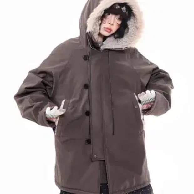 아사키 프레자키 야상 브라운