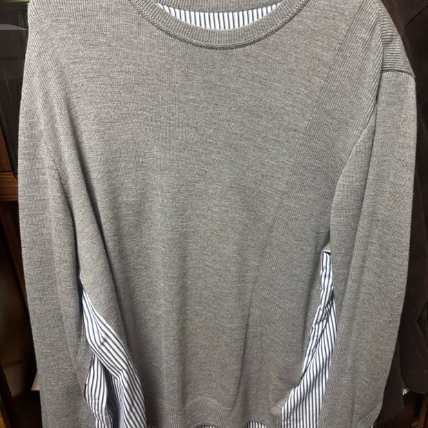 준지 레이어트 셔츠 니트 L사이즈