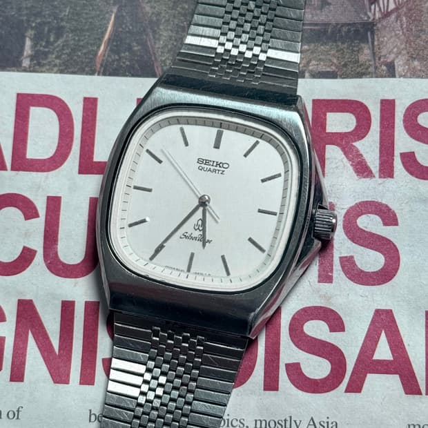 세이코 Seiko Silverwave 스퀘어 쿼츠