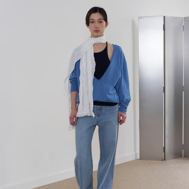 (새상품) 리본빛 Elara Tassel 스카프 아이보리
