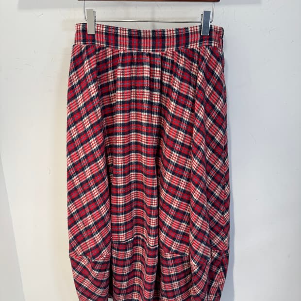 vintage skirt 캐릭 캐릭 체인지 체크 스커트