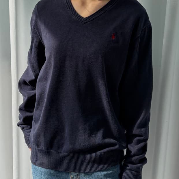 [M]폴로 랄프로렌 빈티지 브이넥 니트