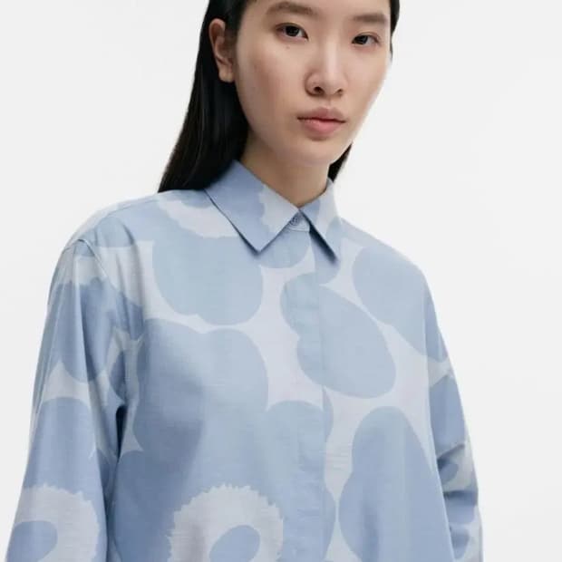 마리메꼬 우니꼬 코튼 셔츠 원피스
