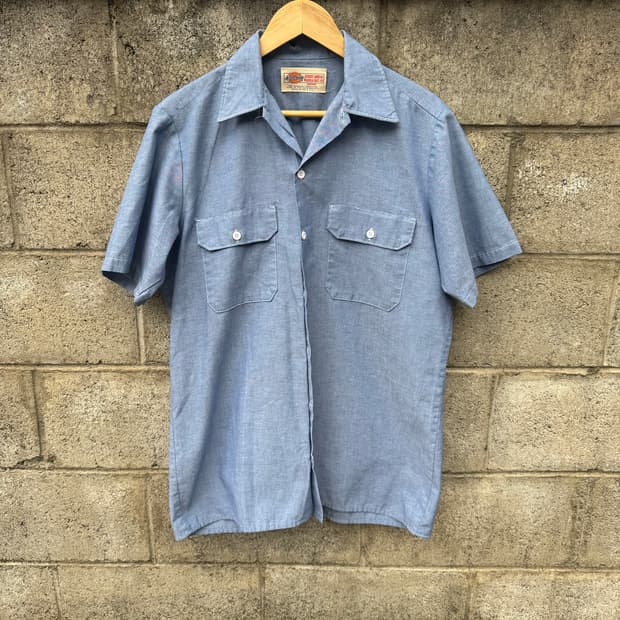 90s 디키즈 빈티지 샴브레이 워크 셔츠
