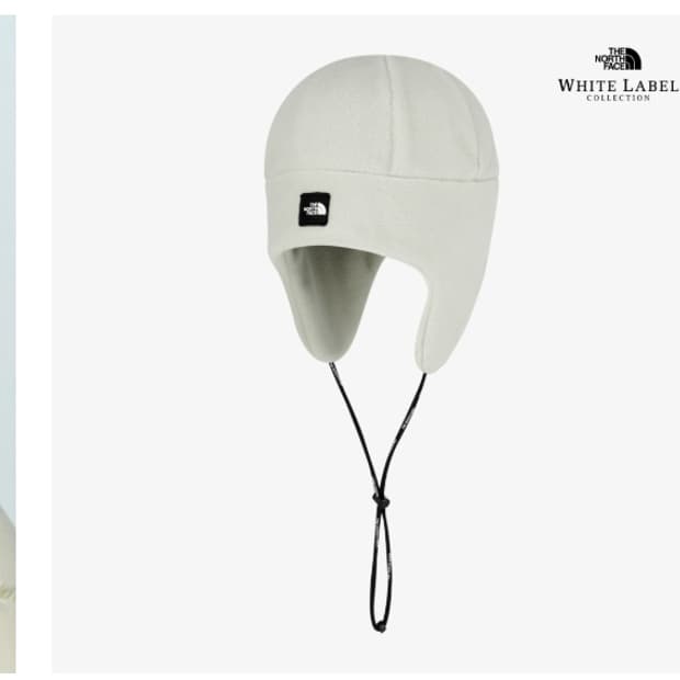 노스페이스 화이트라벨 이어머프 비니