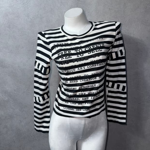 COMME des GARÇONS Border long sleeve 