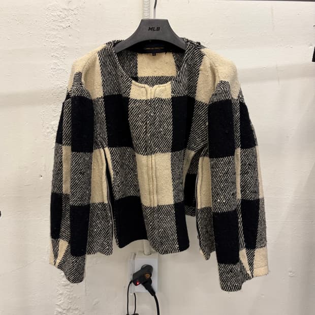 Comme Des Garçons Homme 크롭 트위드 자켓