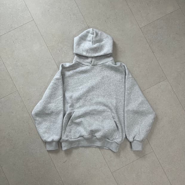velour garments 450gsm 그레이 후드티