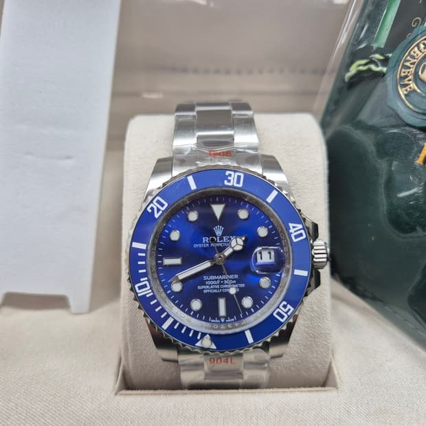 롤렉스 서브마리너 오토매틱 청판블루 손목 시계