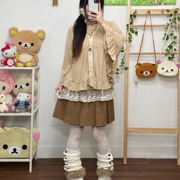 ꒰ঌ 라떼갸루 🧸 케이프 세트 ໒꒱