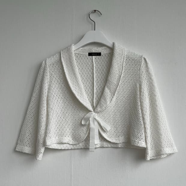 Vintage Lace Ribbon Bolero