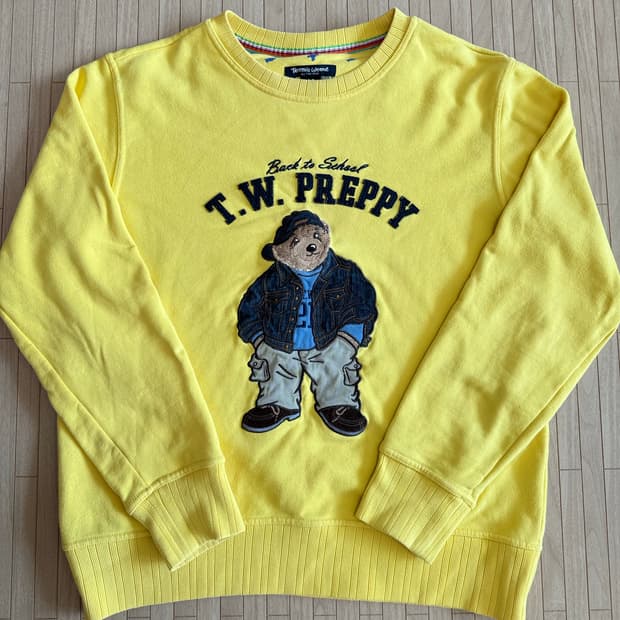 티니위니 카고바지 곰돌이 자수 맨투맨