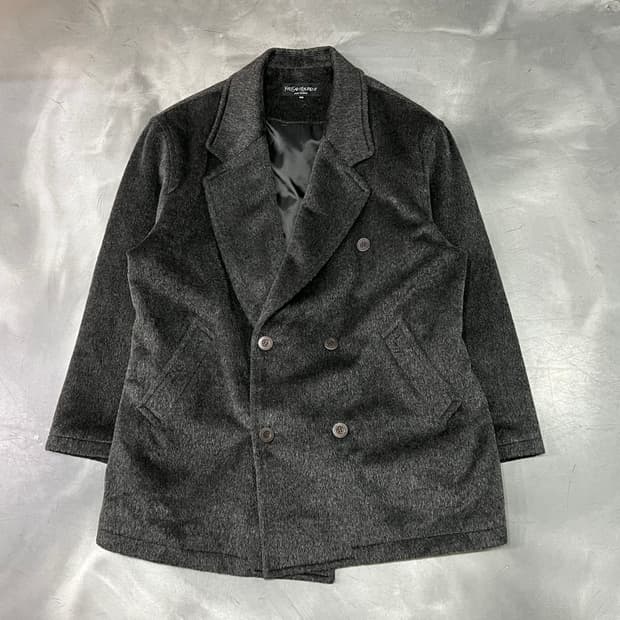  입생로랑 모헤어 더블 코트 y14603