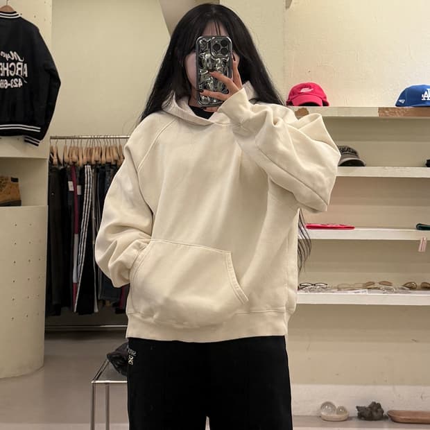 피어오브갓 에센셜 후드티 크림 U1479