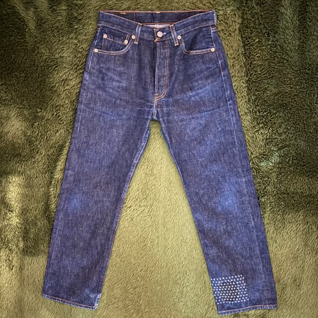 [W30/L36] 리바이스 501xx MADE IN USA 사시코 커스텀