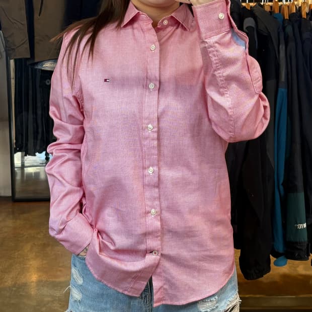 타미힐피거 잔체크 셔츠