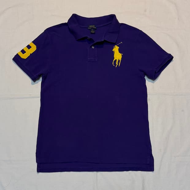 폴로 랄프로렌 빅포니 치프키프 카라티 퍼플 옐로우