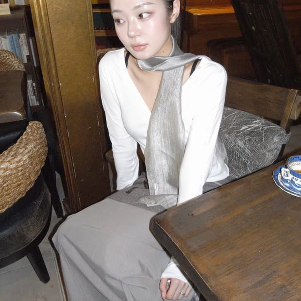 브리즈아카이브 샤샤 스카프 실버
