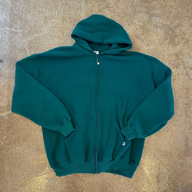 90s 빈티지 러셀 후드 집업