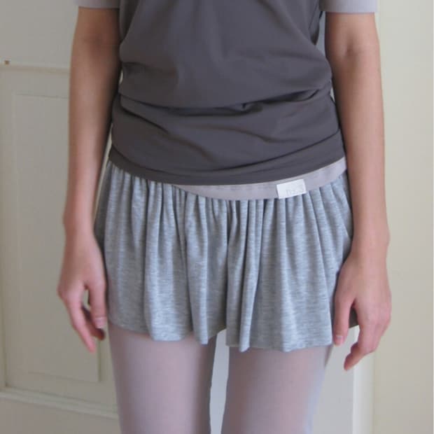 yuzu skirt (melange grey)
