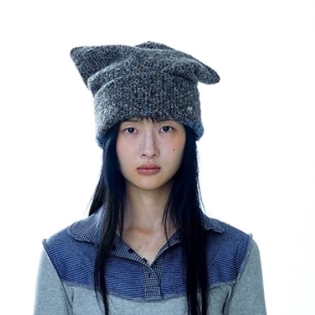 코이세이오 와이드 캣 비니 그레이