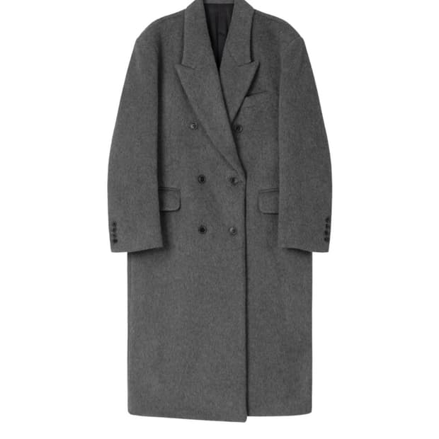더오유 WOOL OVERSIZE LONG COAT (GREY)