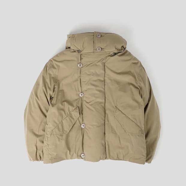 르메르 후드 다운 푸퍼 패딩 블루종 데저트세이지 / 48