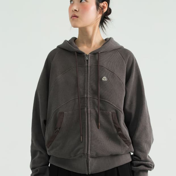 코이세이오 후드집업 와인