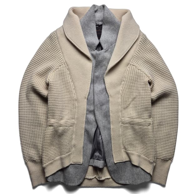 [1] 언더커버 07/08 A/W 레이어드 울 니트 자켓