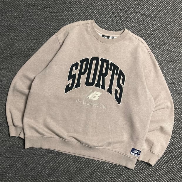 뉴발란스 SPORTS 빅로고 기모 스웻 맨투맨y 5401