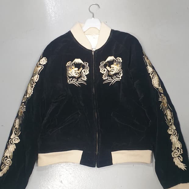 벨벳 일본 양면 스카잔L