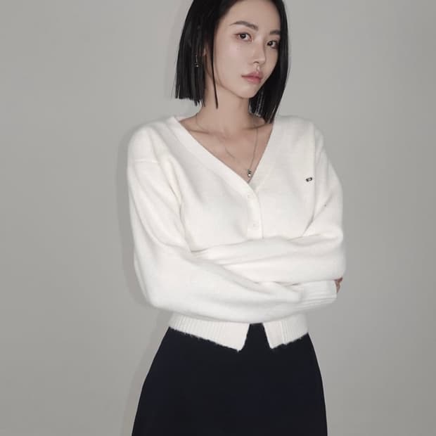 페일제이드 Balloon Sleeve Wool Cardi