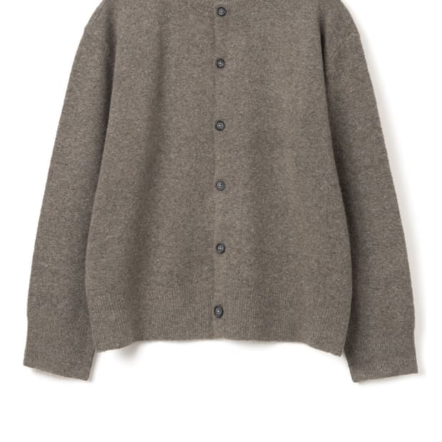 밀로아카이브 크롭무브가디건 멜란지브라운 L