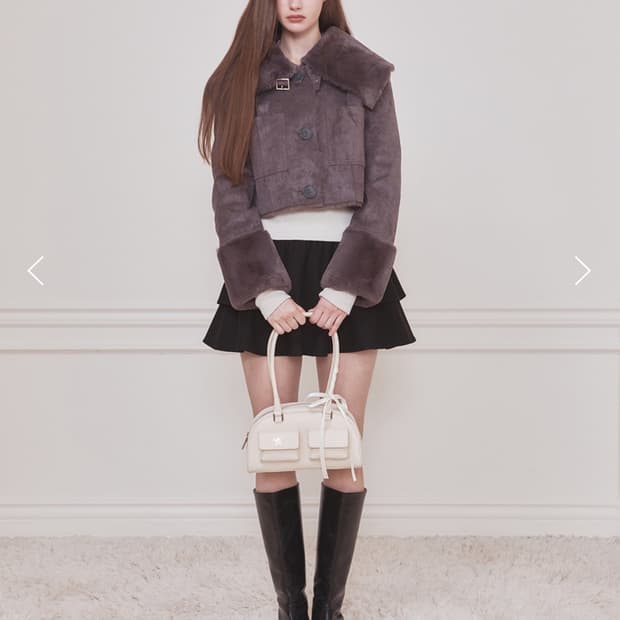 낫유어로즈 리버시블 무스탕 m