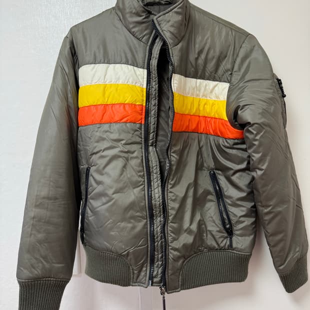 빔즈보이 올리브색 점퍼 항공점퍼 카키색