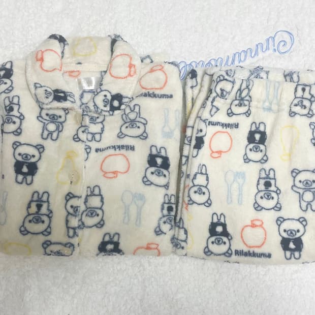 RILAKKUMA 리락쿠마 수면 파자마 set 🐻🤍🧡