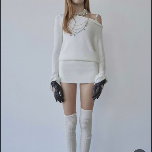 스컬프터 원숄더 투웨이 원피스 장원영 사나 착용