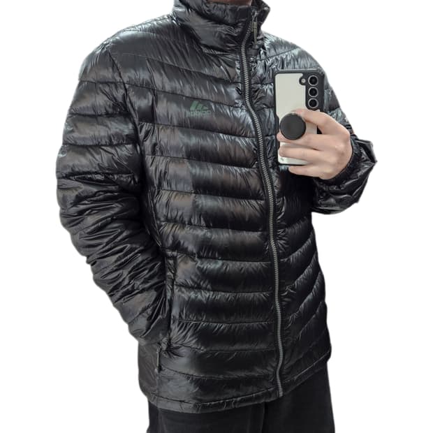 105 아디다스 유광 구스 경량패딩