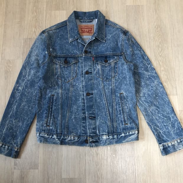 (M) 리바이스 Levi's 72334 연청 블리치드 디테일 데님 자켓
