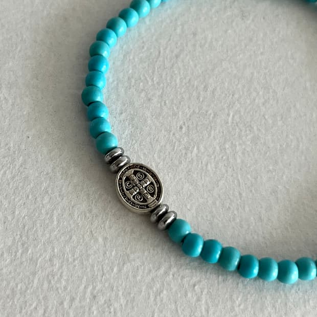 십자가 원석 팔찌