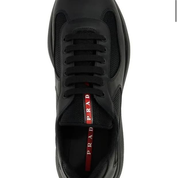 (UK8.5) 프라다 25ss 아메리카컵 블랙