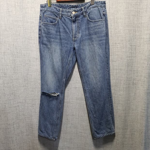 솔리드옴므 데미지 청바지 데님 팬츠 