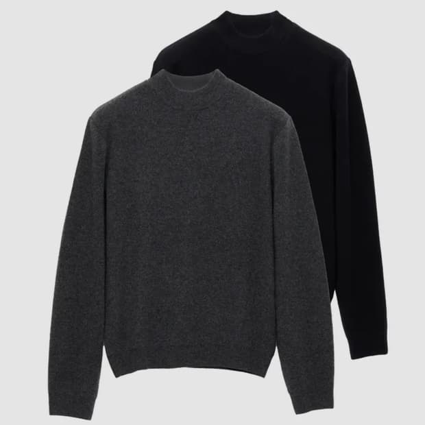 [M] [2PACK] 쿠어 메리노 울 캐시팝 모크넥